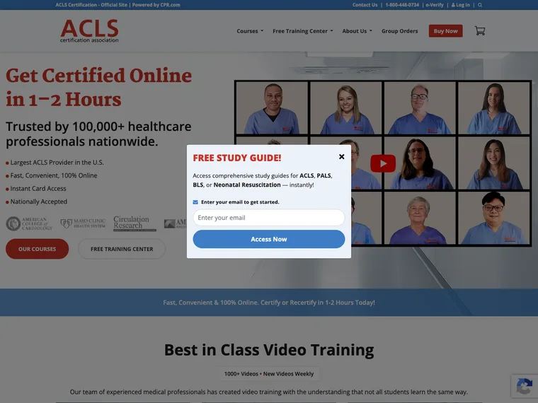 ACLS Certification, LMS · E-commerce
